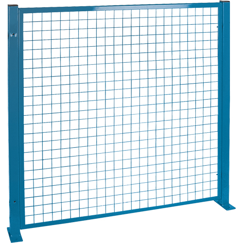 Perimeter Guards - Mesh Style, 4' H x 4' W, Blue Helyx Safety & Industrial Supplies