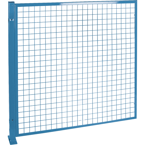 Perimeter Guards - Mesh Style, 4' H x 4' W, Blue Helyx Safety & Industrial Supplies
