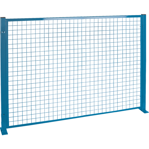 Perimeter Guards - Mesh Style, 4' H x 8' W, Blue Helyx Safety & Industrial Supplies