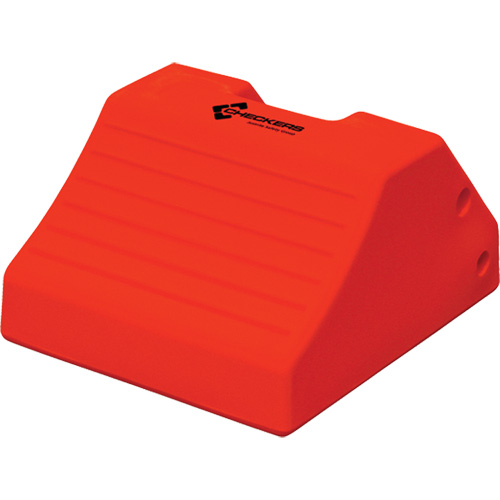 Heavy-Duty Wheel Chocks, Polyurethane, Safety Yellow, 15-1/2" W x 17-7/10" D x 10" H Helyx Safety & Industrial Supplies