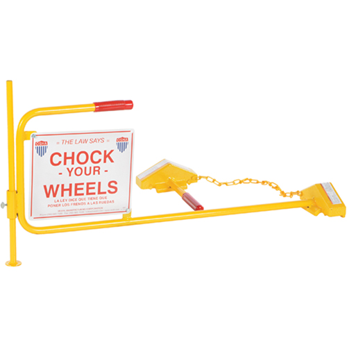 Single Rail Chock With Flag Rail Combo Helyx Safety & Industrial Supplies