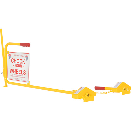 Single Rail Chock With Flag Rail Combo Helyx Safety & Industrial Supplies