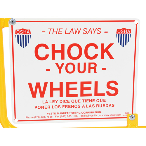 Flag Rail Chock Helyx Safety & Industrial Supplies