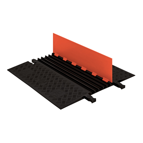 Protecteur de c&acirc;ble ADA/DDA &agrave; profil bas Guard Dog, 5 canaux, 36" lo x 33,3" la x 1,25" h Helyx Safety & Industrial Supplies