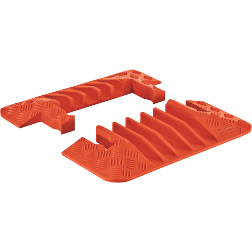Protecteur de c&acirc;ble pour usage g&eacute;n&eacute;ral &agrave; 5 canaux Guard Dog, capuchons d'extr&eacute;mit&eacute;s Helyx Safety & Industrial Supplies