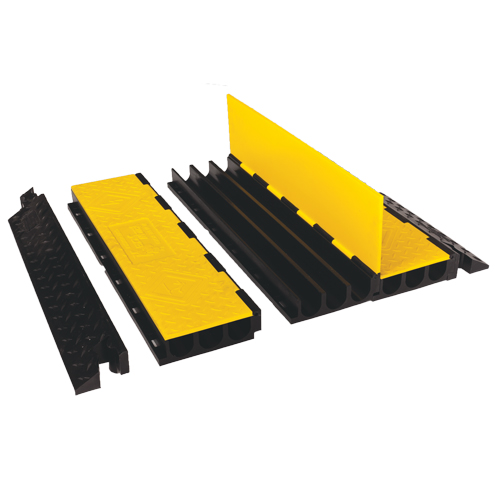 Yellow Jacket&reg; Cable Protector System, 3 Channels, 36" L x 18.5" W x 3" H Helyx Safety & Industrial Supplies