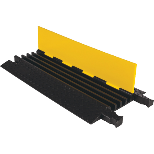Yellow Jacket&reg; Heavy Duty Cable Protector, 4 Channels, 36" L x 17.5" W x 2" H Helyx Safety & Industrial Supplies