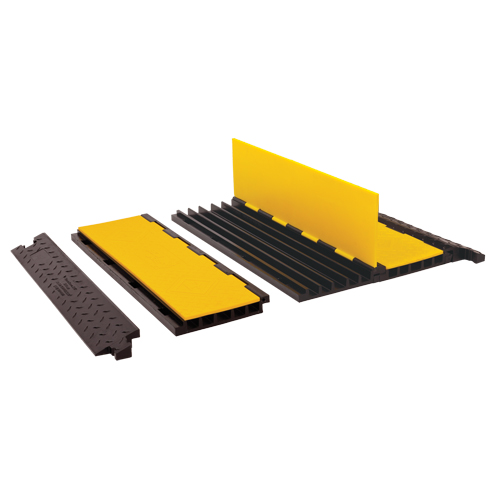 Yellow Jacket&reg; Cable Protector System, 5 Channels, 36" L x 19.75" W x 2" H Helyx Safety & Industrial Supplies