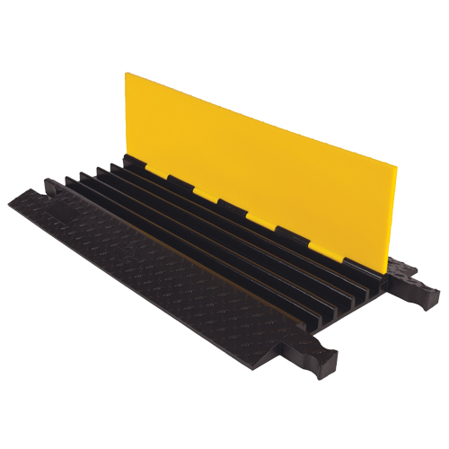 Protecteur de c&acirc;ble robuste Yellow Jacket, 5 canaux, 36" lo x 19,75" la x 1,875" h Helyx Safety & Industrial Supplies
