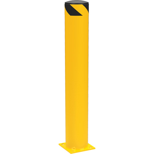 Bornes de s&eacute;curit&eacute; tubulaire, Acier, 42" h x 6-5/8" la, Jaune Helyx Safety & Industrial Supplies