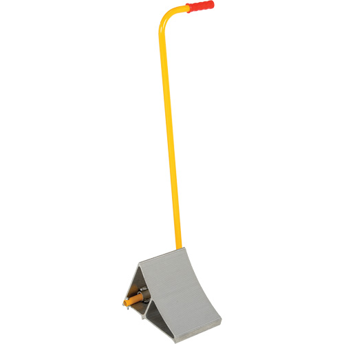 Aluminum Wheel Chock With Handle, 7" W x 11-7/8" D x 7-11/16" H Helyx Safety & Industrial Supplies