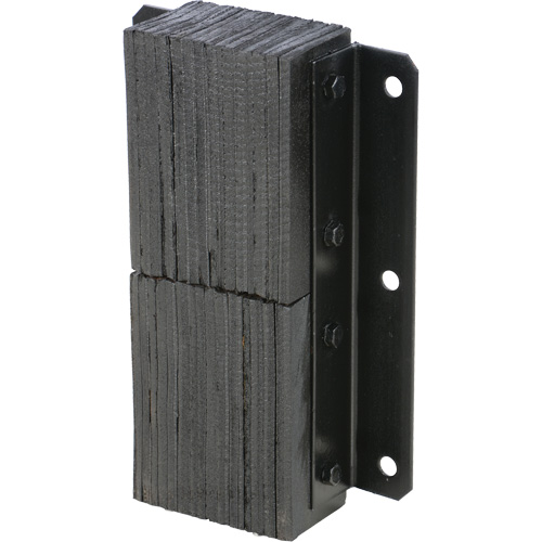 Laminated Dock Bumper, Vertical, Rubber, 13-1/4" W x 4-1/2" D x 20" H Helyx Safety & Industrial Supplies