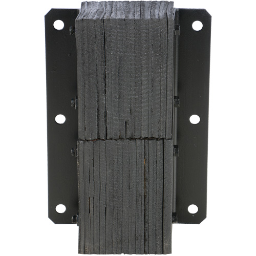 Laminated Dock Bumper, Vertical, Rubber, 13-1/4" W x 4-1/2" D x 20" H Helyx Safety & Industrial Supplies
