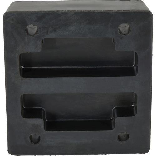 Molded Dock Bumper, Reinforced Rubber, 12" W x 4" D x 13" H Helyx Safety & Industrial Supplies
