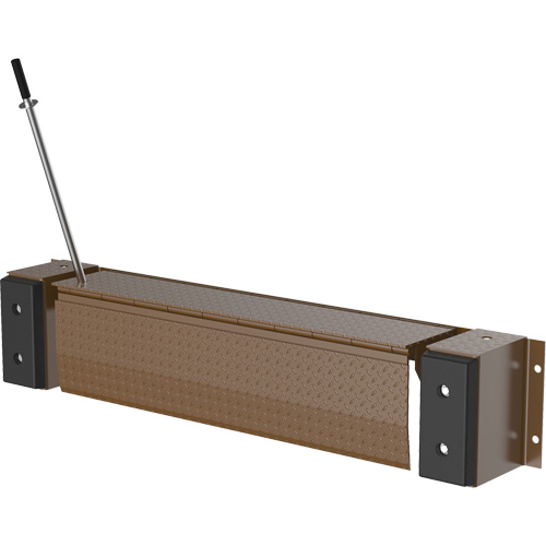 Niveleur de quai m&eacute;canique Edge-O-Dock, 93" la, 66" Largeur de la plateforme, 29" Port&eacute;e Helyx Safety & Industrial Supplies