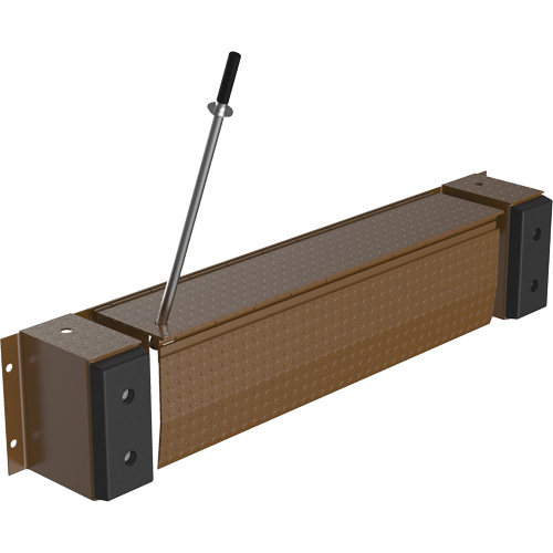 Niveleur de quai m&eacute;canique Edge-O-Dock, 93" la, 66" Largeur de la plateforme, 29" Port&eacute;e Helyx Safety & Industrial Supplies