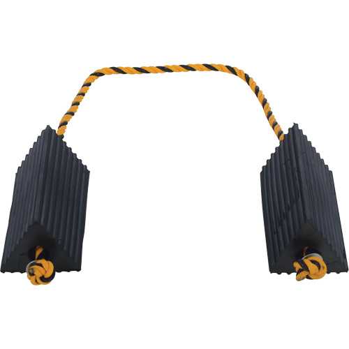 Airline Wheel Chock, 5" x 10" x 4-1/2", Black Helyx Safety & Industrial Supplies