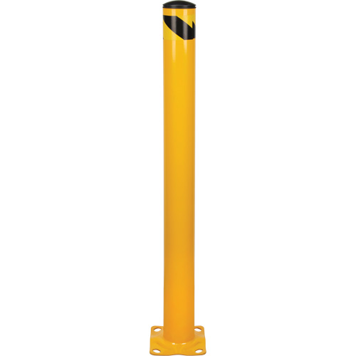 Butoir, Acier, 48" h x 4-1/2" la, Jaune Helyx Safety & Industrial Supplies