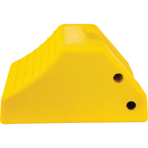 Heavy-Duty Wheel Chocks, Urethane, Yellow, 15-1/2" W x 17-7/10" D x 10" H Helyx Safety & Industrial Supplies