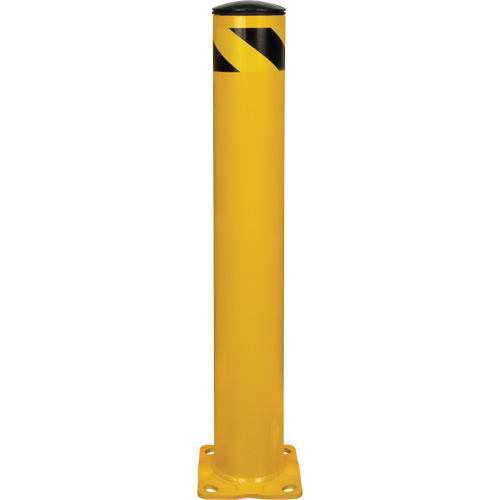 Safety Bollard, Steel, 36" H x 5-1/2" W, Yellow Helyx Safety & Industrial Supplies