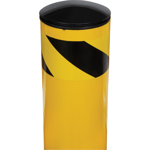 Safety Bollard, Steel, 42" H x 5-1/2" W, Yellow Helyx Safety & Industrial Supplies