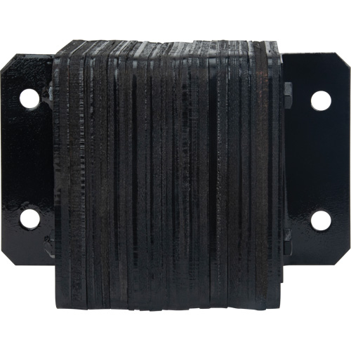 Laminated Dock Bumpers, Horizontal, Rubber, 12" W x 4" D x 10" H Helyx Safety & Industrial Supplies