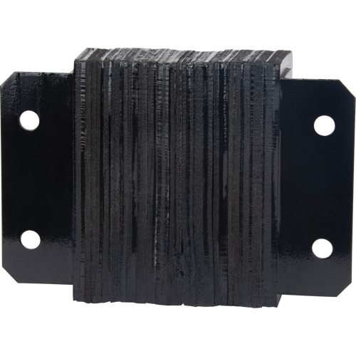 Laminated Dock Bumpers, Horizontal, Rubber, 12" W x 4" D x 10" H Helyx Safety & Industrial Supplies