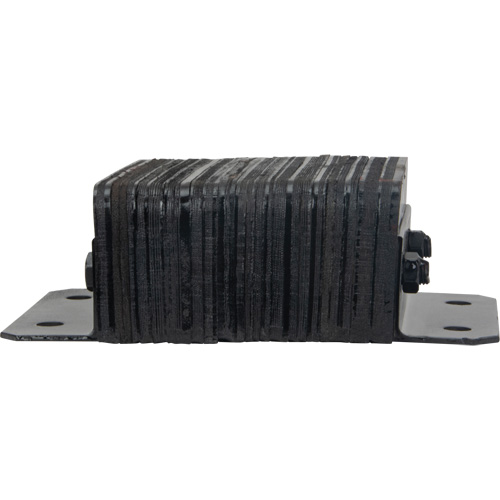 Laminated Dock Bumpers, Horizontal, Rubber, 12" W x 4" D x 10" H Helyx Safety & Industrial Supplies