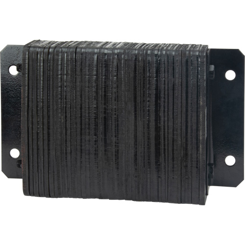 Laminated Dock Bumpers, Horizontal, Rubber, 18" W x 4" D x 12" H Helyx Safety & Industrial Supplies