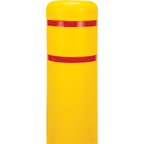 Polyethylene Bollard Cover, 6-5/8" Dia. x 52" L, Red/Yellow Helyx Safety & Industrial Supplies