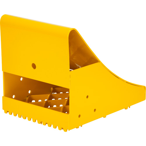 Ice Chocks, Steel, Yellow, 8-1/16" W x 10-5/8" D x 8-13/16" H Helyx Safety & Industrial Supplies
