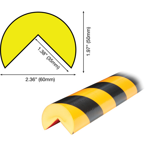 A Plus Profile 1M Corner Protection Bumper Guard Helyx Safety & Industrial Supplies