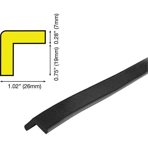 E Profile 5M Corner Protection Bumper Guard Helyx Safety & Industrial Supplies