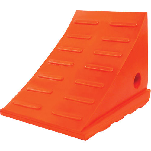 Cale-roue polyvalente de 35 tonnes, Ur&eacute;thane, Orange Helyx Safety & Industrial Supplies