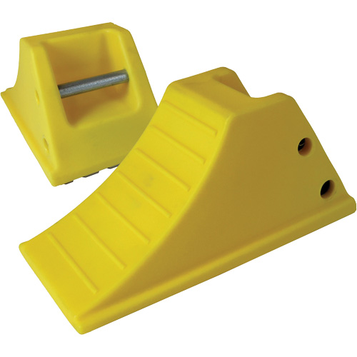 Cale-roue pour &eacute;quipement lourd de 40 tonnes plaques antid&eacute;rapantes, Ur&eacute;thane, Jaune Helyx Safety & Industrial Supplies