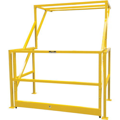 Barri&egrave;re de s&eacute;curit&eacute; pour mezzanine, 70" lo x 77" ha, 78" &eacute;lev&eacute;e, Jaune Helyx Safety & Industrial Supplies