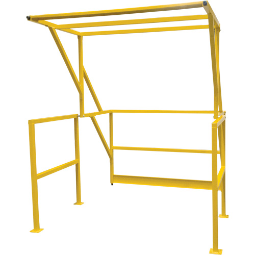 Barri&egrave;re de s&eacute;curit&eacute; pour mezzanine, 70" lo x 77" ha, 78" &eacute;lev&eacute;e, Jaune Helyx Safety & Industrial Supplies