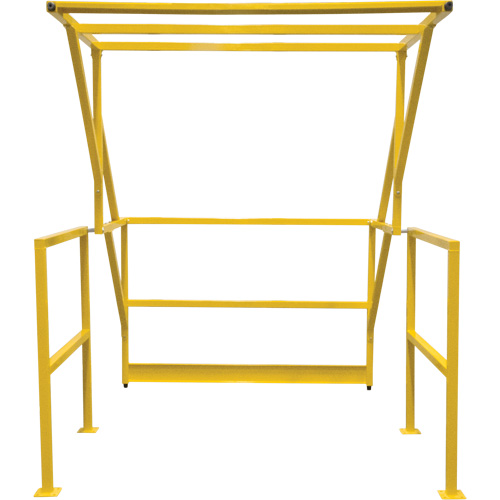 Barri&egrave;re de s&eacute;curit&eacute; pour mezzanine, 70" lo x 77" ha, 78" &eacute;lev&eacute;e, Jaune Helyx Safety & Industrial Supplies