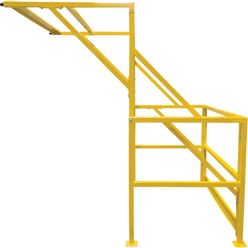 Barri&egrave;re de s&eacute;curit&eacute; pour mezzanine, 70" lo x 77" ha, 78" &eacute;lev&eacute;e, Jaune Helyx Safety & Industrial Supplies