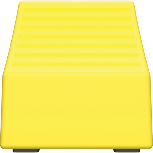Checkers Safety Heavy-Duty Ultra Class Mining Wheel Chock, HDPE, Yellow, 14-1/2" W x 17-1/2" D x 16" H Helyx Safety & Industrial Supplies