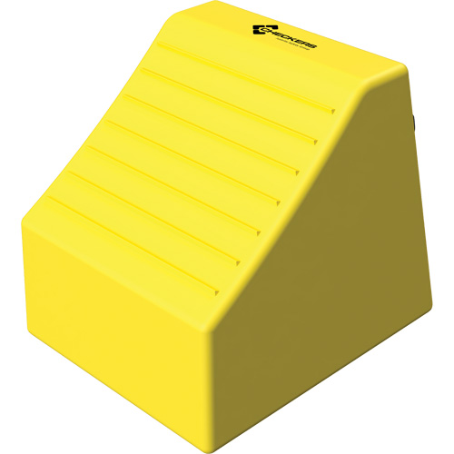 Checkers Safety Heavy-Duty Ultra Class Mining Wheel Chock without Bracket, HDPE, Yellow, 14-1/2" W x 17-1/2" D x 16" H Helyx Safety & Industrial Supplies