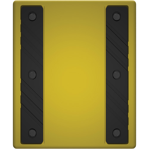 Checkers Safety Heavy-Duty Ultra Class Mining Wheel Chock without Bracket, HDPE, Yellow, 14-1/2" W x 17-1/2" D x 16" H Helyx Safety & Industrial Supplies