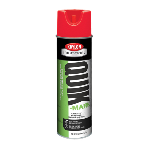 Industrial Quik-Mark Water-Based Overhead Marking Paint, 17 oz., Aerosol Can Helyx Safety & Industrial Supplies