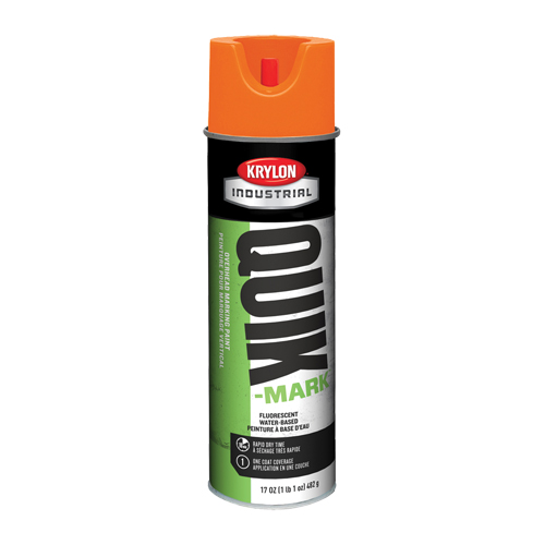 Industrial Quik-Mark Water-Based Overhead Marking Paint, 17 oz., Aerosol Can Helyx Safety & Industrial Supplies