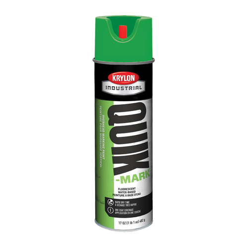 Industrial Quik-Mark Water-Based Overhead Marking Paint, 17 oz., Aerosol Can Helyx Safety & Industrial Supplies