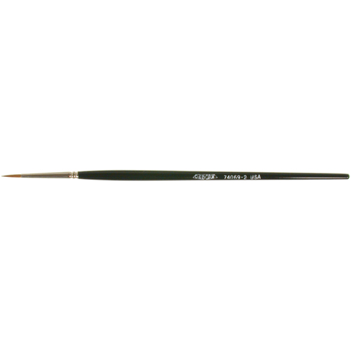 Pinceau d'artiste, Largeur de la brosse de 3/32", Martre rouge, Manche &agrave; Bois Helyx Safety & Industrial Supplies