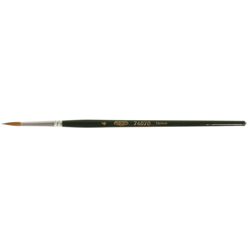 Pinceau d'artiste, Largeur de la brosse de 1/8", Martre rouge, Manche &agrave; Bois Helyx Safety & Industrial Supplies