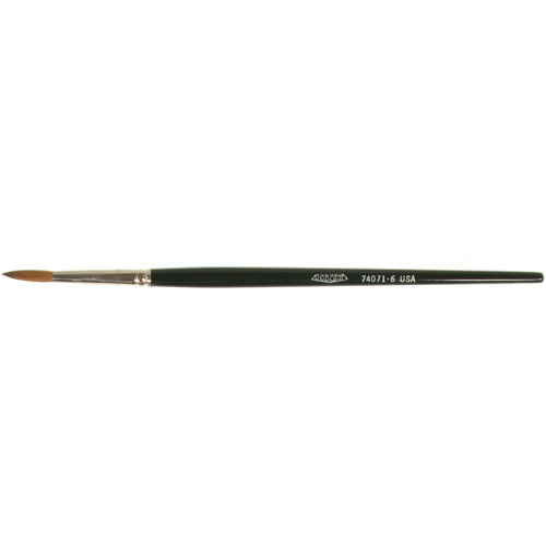 Artist Paint Brush, 5/32" Brush Width, Red Sable, Wood Handle Helyx Safety & Industrial Supplies