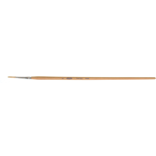 Pure White Bristle Round Marking Paint Brush, 9/64" Brush Width, White China, Wood Handle Helyx Safety & Industrial Supplies