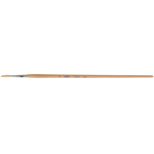 Pure White Bristle Round Marking Paint Brush, 5/32" Brush Width, White China, Wood Handle Helyx Safety & Industrial Supplies